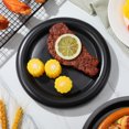 thumbnail image 3 of Ceramic Salad Plate Black 1 Set 8 Inches, 3 of 8