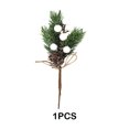 thumbnail image 4 of Toystoory Ramas de pino artificiales verdes, regalos, decoraciones para la casa, adorno de Navidad, adorno de decoración para árbol versión gingko PC 1, 4 of 6