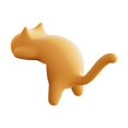 thumbnail image 2 of Gancho con forma de gato para escritorio, mesa, agarre fuerte, bonito colgador de bolsos con dibujos animados Amarillo, 2 of 9