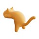 thumbnail image 2 of Gancho con forma de gato para el borde del escritorio, adorno de escritorio, gancho de mesa para la escuela y la oficina Amarillo, 2 of 9