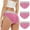 Hot Pink, variant on uublik Value 3-Pack, Period Panties Women Heavy Flow Leak Proof Cotton Overnight Menstrual Panties Briefs Period Thong Underwear for Women Black