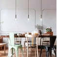 thumbnail image 4 of Modern Farmhouse Teardrop Kitchen Island Pendant Lighting Maya 1-Light Black Wood Pendant Light with Seeded Glass Shade, 4 of 7