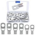 thumbnail image 1 of 30 Pieces Round Tinned Copper Eyelet Electrical Terminals - Uninsulated Battery Cable Ends - Ring Eye Crimp Terminals - 16-35 Mm, 1 of 5