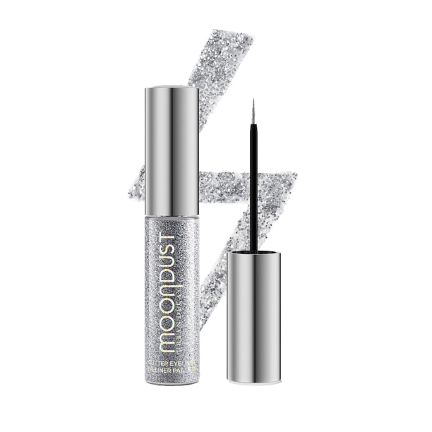 Delineador de ojos con purpurina URBAN DECAY Moondust Liquid Glamrock Silver