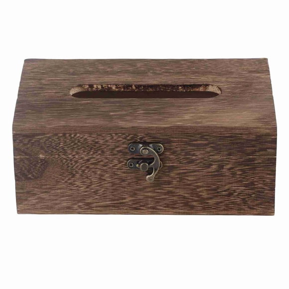 Caja de madera retro Nikou para pañuelos y servilleteros de papel 22 x 12 x 10 cm