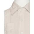 thumbnail image 2 of Gentlemens Collection Big Boy's Little boys Long Sleeve/Short Sleeve Linen Look Guayabera Shirt, 2 of 4