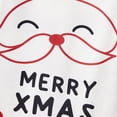thumbnail image 5 of Conjuntos de pijamas navideños a juego para toda la familia con estampado gráfico de Papá Noel grande en la parte delantera y trasera, 5 of 5