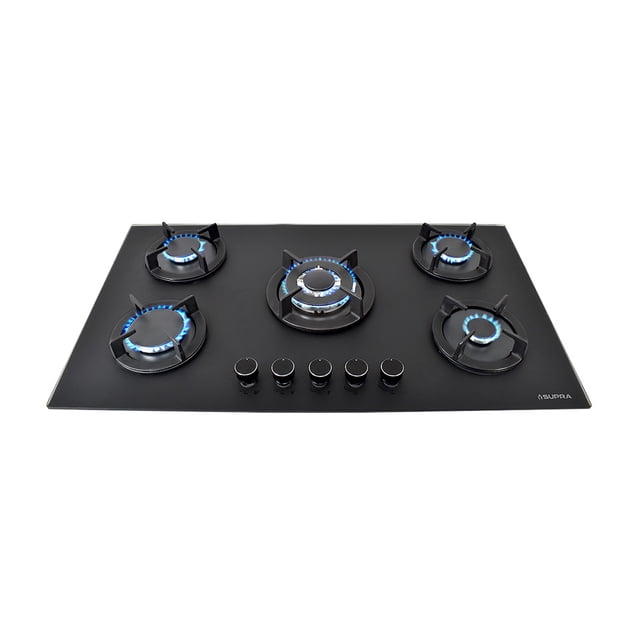 SUPRA Parrilla Empotrable de 90 cm de Gas BELLA-90 Negra
