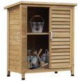 thumbnail image 1 of Outsunny Garden Shed Wooden Garden Storage Shed 2 Door, 34" x 18" x 38", 1 of 10