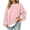 Pink, variant on Color Block Sweatshirt For Women, Crewneck Puff Long Sleeve Tops, Fall Oversized Fashion Casual Pullover Shirts S-XXL