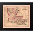 thumbnail image 2 of Colton 17x15 Black Modern Framed Museum Art Print Titled - Louisiana - Colton 1855, 2 of 5