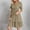 Khaki, variant on Women's Summer Casual Dress V Neck Flowy Loose Fit Ruffle Hem Tiered Swing Midi Beach Trendy 2025 Outfits