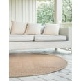 thumbnail image 5 of Unique Loom Outdoor Modern Collection Area Rug - Links (6' Round Light Brown/Brown), 5 of 7