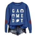 thumbnail image 5 of Chandail en Molleton à Col Rond Imprimé Football pour Femmes Manches Longues Chandail Décontracté Doux Confortable Sport et Usage Quotidien, 5 of 5