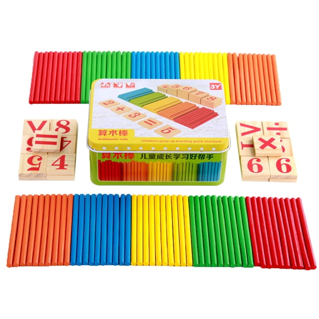 Juego de palitos para contar niños Matemáticas infantiles Juguete de aritmética Contar Jardín de infantes Aprendizaje temprano Juguetes de enseñanza Scienceny WJ4007-00B