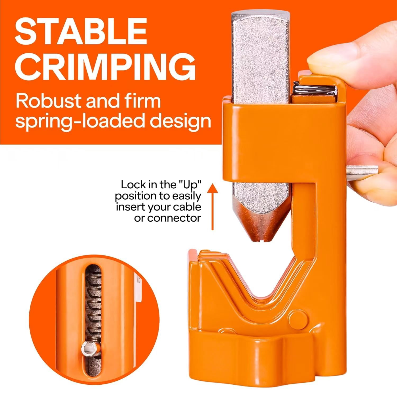 Hammer Lug Crimper Tool - Crimps 8 AWG To 4/0 Battery & Welding Cables