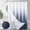 Ombre Royal Blue, variant on Navy Blue Shower Curtain and Liner Ombre Waffle Fabric Shower Curtains and Liner Set Dark Blue and White Curtain Set with Hooks,Heavyweight Fabric Indigo 72 x 72