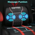 thumbnail image 4 of Hoffree Big and Tall Gaming Chair with Footrest Gamer Chair with Massage Heavy Duty Game Chair with Lumbar Support and Headrest Height Adjustable for Adults, 400lb, 4 of 11