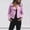 Pink, variant on Tejiojio Coats Womens Ladies Retro Rivet Zipper Up Jacket Casual Coat Outwear