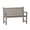 Brown, variant on Fazzn Resin Outdoor Patio Bench, Weatherproof Garden Bench with Backrest & Armrests, All-Weather Park Bench for Backyard, Porch, Poolside.( Black)/(Brown)Father's Day Gift