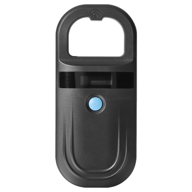 ID identificación mascota Cat Dog Microchip Scanner Handheld Animal RFID Reader 125kHz 134.2kHz USB/pantalla OLED recargable compatible con el diente para ISO 11784/11785 FDX-B e ID64 Azul