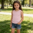 thumbnail image 4 of Favoffer Toddler Kids Basic Layering Tank Top Cute Slim Fit Sleeveless Singlet Solid Color Skin-friendly Flexible Top for Home Playing Indoor Rest Daily Layering Outdoor Walking 3-13Y, 4 of 8