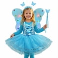 thumbnail image 5 of Toddler Girls Sleeveless Floral Dress with Carnival Outfit for Stage Show Kindergarten Play Kids Dresses for Girls 2-3 Years, 5 of 5