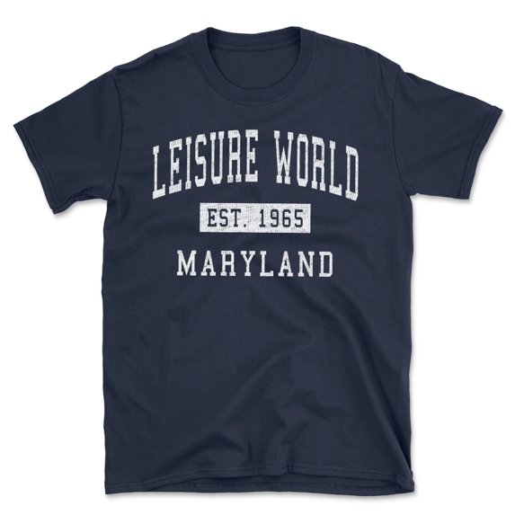 Leisure World Maryland Classic Established Men's Cotton T-Shirt