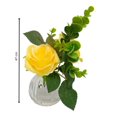 thumbnail image 3 of Planta Artificial Mainstays 23 x 8 x 8 cm Rosas Amarillas, 3 of 4