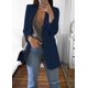 thumbnail image 1 of Mujer Solapa Slim Cardigan Traje Abrigo Moda Casual Traje Polo Cuello Slim Fit Blazer Manga Larga Chaqueta Abrigo, 1 of 5