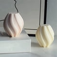 thumbnail image 3 of 6 Moldes de Vela de Pilar GeoméTrico, Moldes de Silicona 3D para Velas, Moldes de Silicona Torcidos de Ondas Irregulares para Velas, 3 of 7