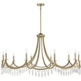 thumbnail image 2 of Kameron 10-Light Chandelier in Warm Brass, 2 of 6