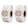 thumbnail image 1 of EeaseCA 2 Rolls Thank You Gift Sealing Stickers Label Sticker Decals Decorative Stickers, 1 of 7