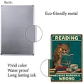 thumbnail image 3 of 1PC Owl Metal Tin Sign Reading Because Murder is Wrong Vintage Art Mural Hanging Iron Painting, 3 of 8
