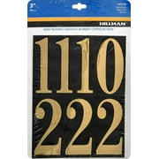 3" Black and Gold Numbers Pack by Hillman (842276)