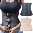 thumbnail image 1 of Kiwi-Rata Women 4 Hook & Zip Latex Waist Cincher Body Shaper Corset, 1 of 5