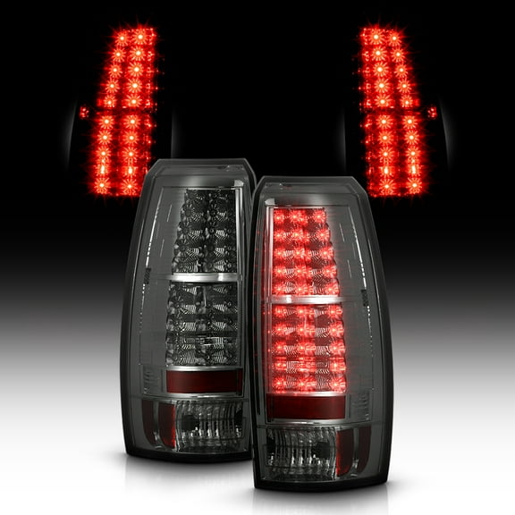 Smoked 2007-2013 Chevy Avalanche Lumileds LED Tail Lights Brake Lamps Left Right
