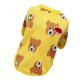 thumbnail image 3 of Cárdigan de punto amarillo con mangas cortas para mascotas, talla L Suéter adorable para perro con estampado de oso, 3 of 8