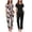 Black Floral+black, variant on 2-Pack Womens Pajama Sets Soft Short Sleeve Sleepwear with Long Pants & Pockets Printed Lounge Set
