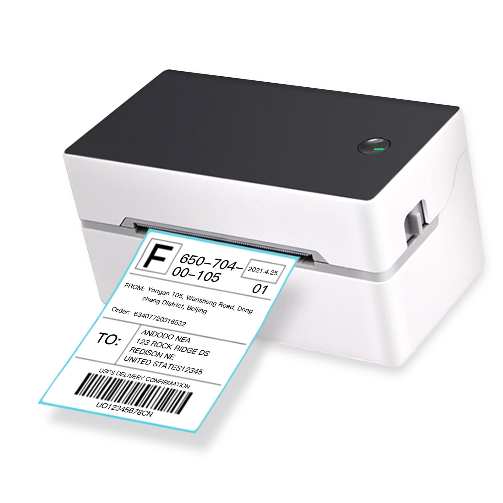 Clothing Label Maker 4inch Thermal Transfer Label Printer With USB For Wash  Care Label ,Shipping Label Provide Software