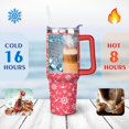 thumbnail image 4 of 40oz Ocean Nautical Anchor Stainless Steel Flip Straw Tumbler Spill Proof Travel Cup Double Wall Vacuum Insulated Coffee Mug with Top Handle, 4 of 6