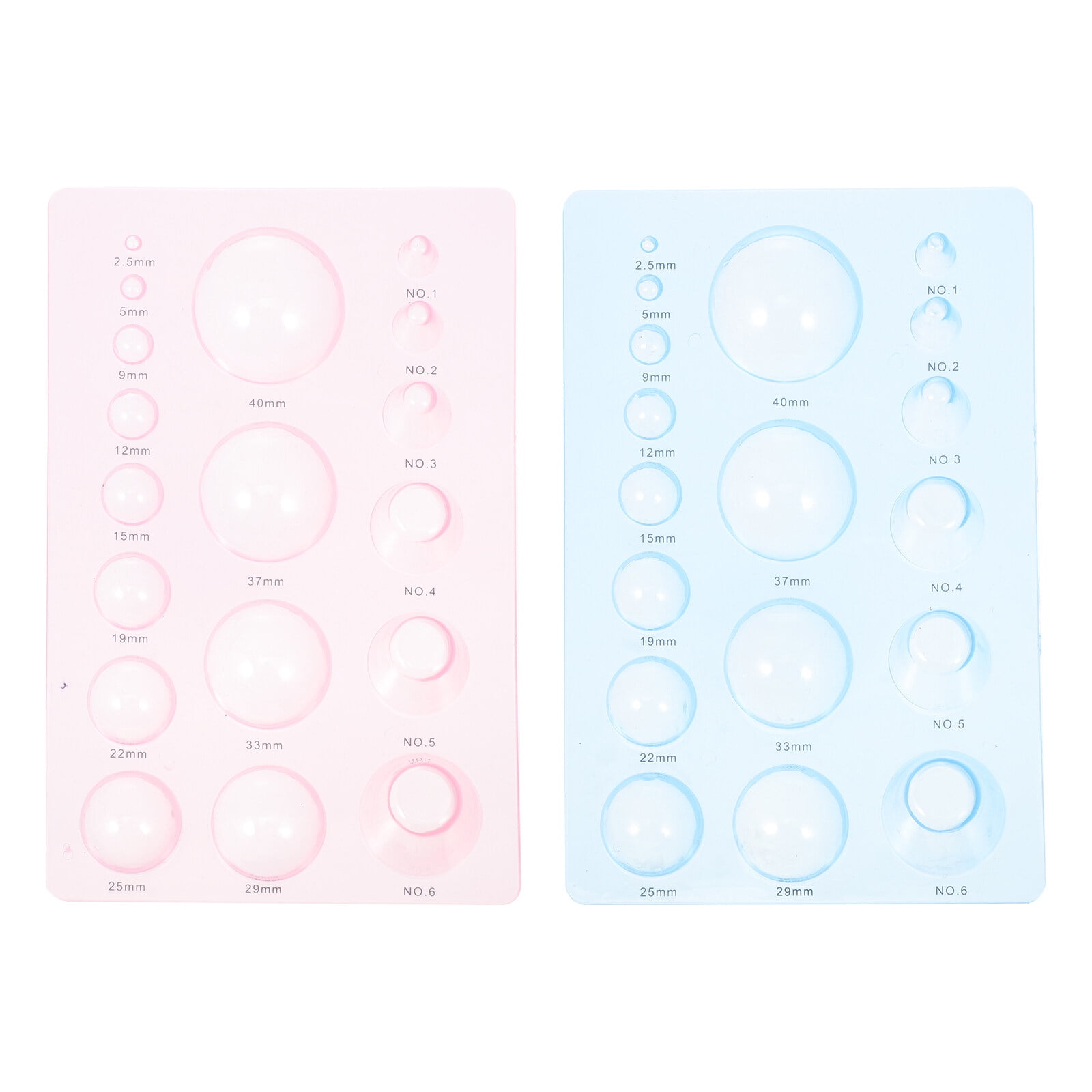 2Pcs Clay Molds Clay Flower Petals Molds Clay Gauges Ball Shaped Gauges