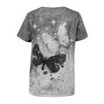 thumbnail image 5 of Dyegold Printed T Shirts For Women Short Sleeve Round Neck Vintage Graphic Tee Shirts Summer Casual Loose Fit Tops Blouses, 5 of 5
