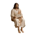 thumbnail image 2 of Estatua de Jesús Figuras de Jesús Figuras Pintadas a Mano Regalo Decoración Cristiana Adorno hombres, 2 of 9