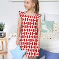 thumbnail image 4 of Vsdgher Canada pour Filles Chemises de Nuit Manches Courtes à Volants Robe de Nuit Pyjama pour Fête Pyjama-TTG, 4 of 6