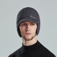 thumbnail image 4 of Baqcunre Beanies Hats Men, Elastic Warm Knitted Hat Winter Hat Mens Thickened Wool Hat Outdoor Warm Knitted Hat In Autumn And Winter, Beanie for Women, Baby Beanie, 4 of 7