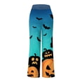 thumbnail image 5 of adviicd Cozy Halloween Pajama Pants for Women - Cute Baggy Sweatpants Lounge Outfits (Blue, M), 5 of 6