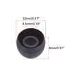 thumbnail image 2 of Puntas de Silicona de Reemplazo Uxcell para Auriculares, Color Negro, Tamaño Mediano, 2 of 5