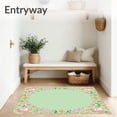 thumbnail image 3 of ODIKA 2'x3' Machine Washable Non-Slip Area Rug, Enchanted Fairy Tale Characters Featuring Mystical Creatures High Traffic Rug, Mint, 721840, 3 of 7