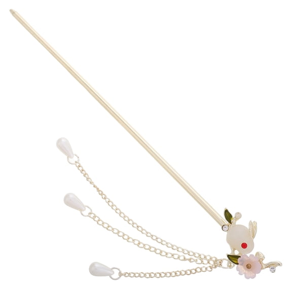 WRITWAA Alloy Chinese Hair Pin with Tassel 1 Pack Traditional Hair Accessory for Women
